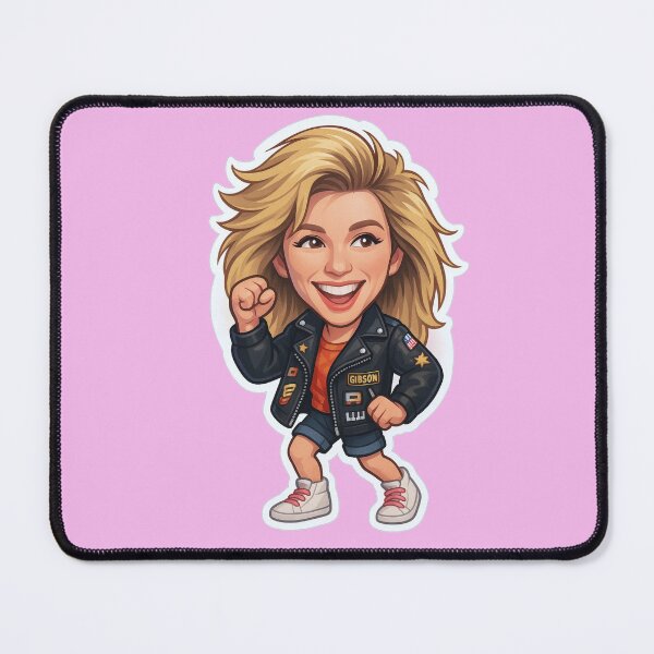 Item preview, Debbie Gibson Bobblehead Die-Cut Sticker designed and sold by CleverCulture.