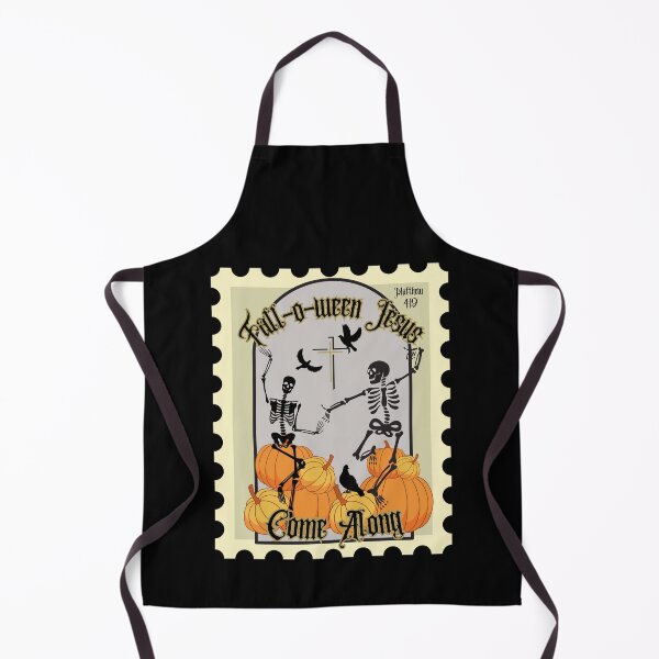 Item preview, Halloween Skeleton Fall-o-ween Jesus Come Along Stamp Matthew 4:19 designed and sold by Forevermore.