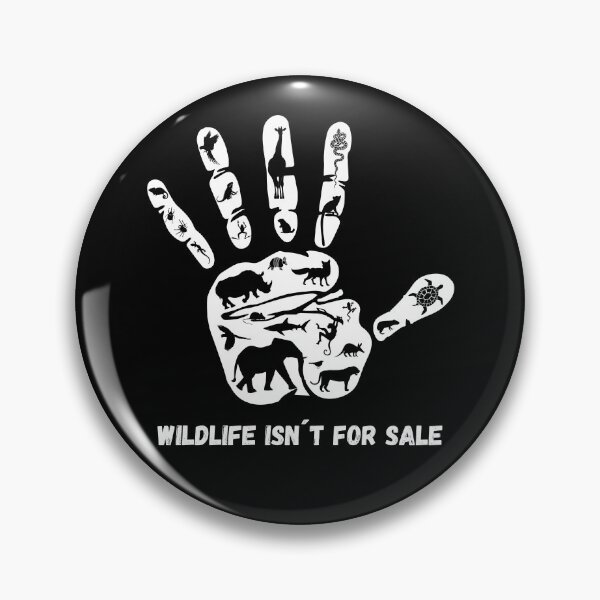Item preview, Wildlife Isn't For Sale Hand Print - Anti-Trafficking Design designed and sold by kiradreamshop.