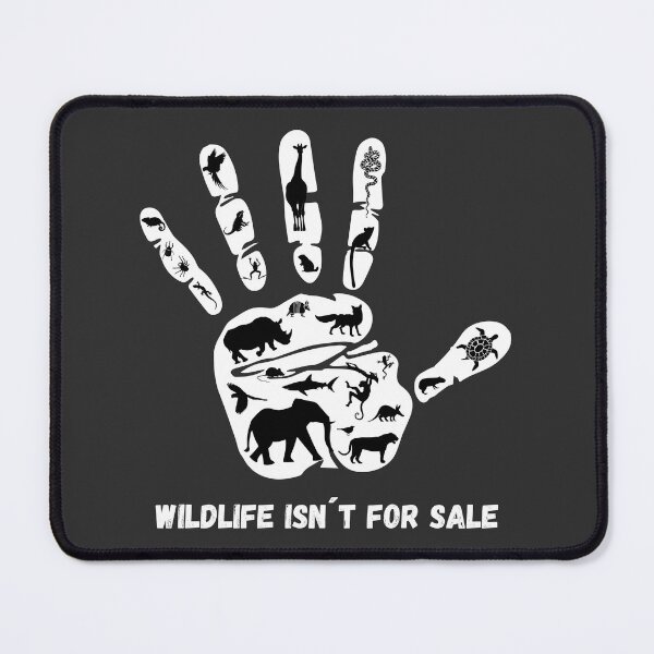Item preview, Wildlife Isn't For Sale Hand Print - Anti-Trafficking Design designed and sold by kiradreamshop.