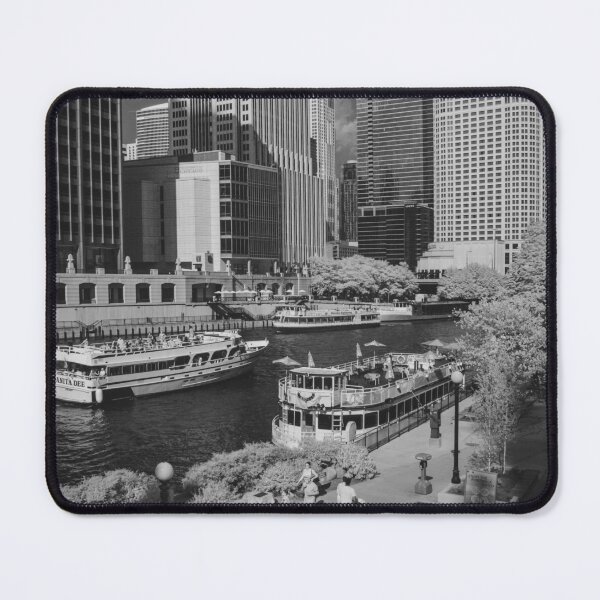 Item preview, Ethereal Riverwalk – Chicago Infrared Cityscape designed and sold by Akquired Taste.