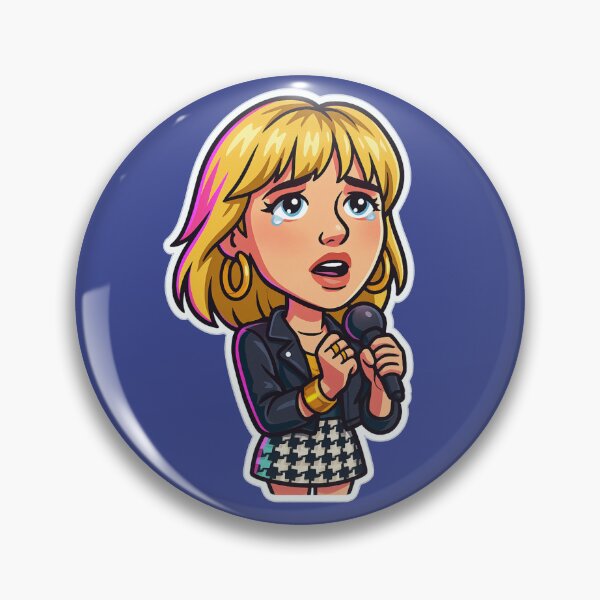 Artikelvorschau, Debbie Gibson Wackelkopf-Aufkleber, gestanzt entworfen und verkauft von CleverCulture.