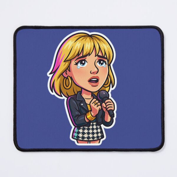 Item preview, Debbie Gibson Bobblehead Die-Cut Sticker designed and sold by CleverCulture.