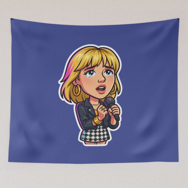 Item preview, Debbie Gibson Bobblehead Die-Cut Sticker designed and sold by CleverCulture.