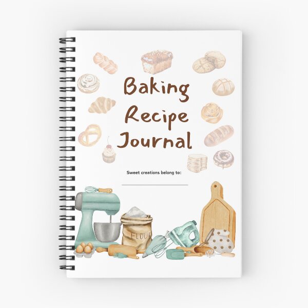 Item preview, Baking Recipe  Journal | Baking notebook designed and sold by Jovyharts.
