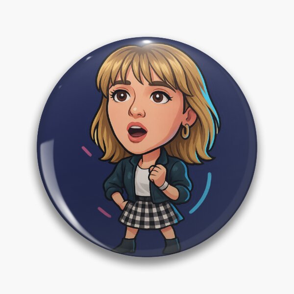 Artikelvorschau, Debbie Gibson Wackelkopf-Aufkleber, gestanzt entworfen und verkauft von CleverCulture.