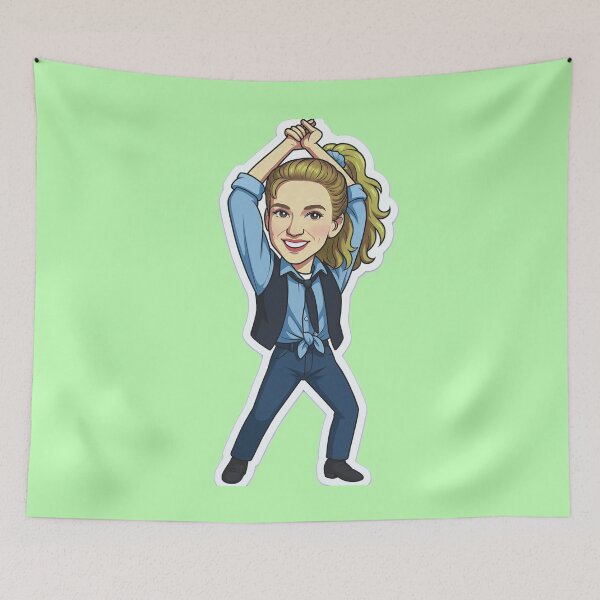 Item preview, Debbie Gibson Bobblehead Die-Cut Sticker designed and sold by CleverCulture.