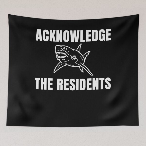 Item preview, Acknowledge the residents cool shark lover beach goer designed and sold by snowry.