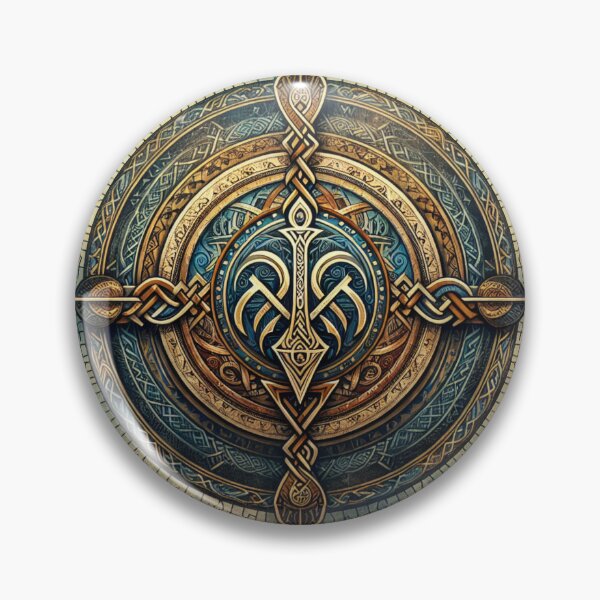 Item preview, Vegvisir Compass Design | Viking Mythology Nordic Symbol Artwork designed and sold by AnalajiaDesigns.