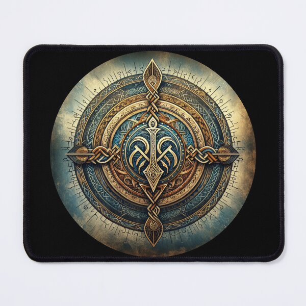 Item preview, Vegvisir Compass Design | Viking Mythology Nordic Symbol Artwork designed and sold by AnalajiaDesigns.