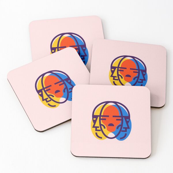 Item preview, Vibrant Colorful Face Logo – Artistic Head Design designed and sold by darkskinbender.