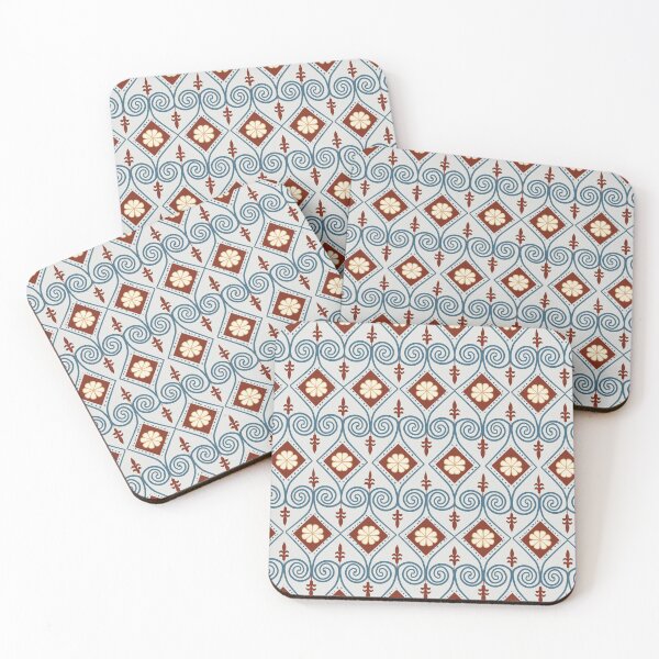 Item preview, Ancient Egyptian blue, red and grey pattern designed and sold by Aakheperure.
