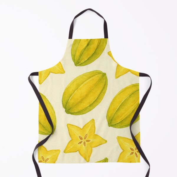 Item preview, Tropical starfruit yellowish watercolor pattern on texture paper designed and sold by cutsypatterns.