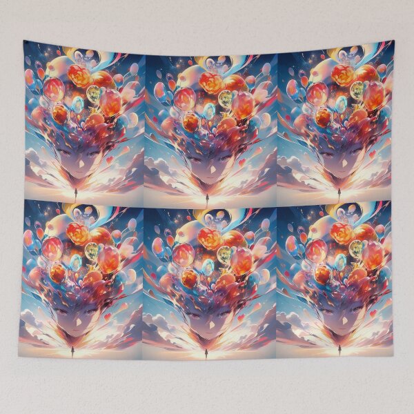 Item preview, Girl Colorful Cosmic Whirlwind Vibrant Emotional Expressions Visual designed and sold by ART ATTACK ZONE.