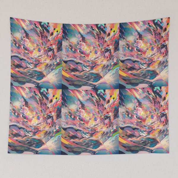 Item preview, Drops Colorful Cosmic Whirlwind Vibrant Emotional Expressions Visual designed and sold by ART ATTACK ZONE.