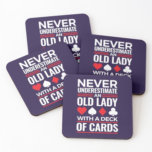 Item preview, Bridge Player Grandma Never Underestimate An Old Lady with a Deck of Cards designed and sold by jaygo.