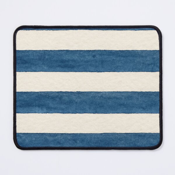 Item preview, watercolor blue and white nautical stripes designed and sold by Kristylynn757.