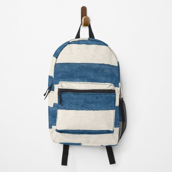 Item preview, watercolor blue and white nautical stripes designed and sold by Kristylynn757.