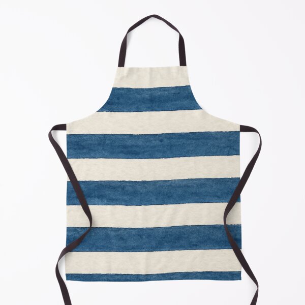 Item preview, watercolor blue and white nautical stripes designed and sold by Kristylynn757.