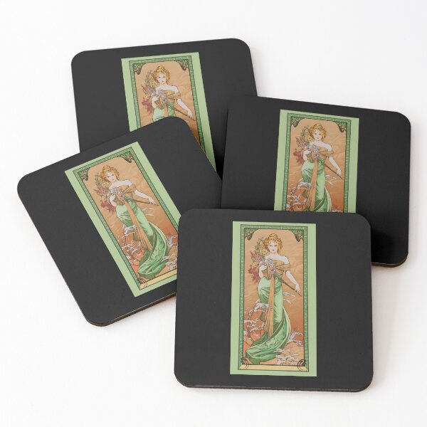 Item preview, Alphonse Mucha (1860  1939) The Seasons Spring designed and sold by mayorkora.