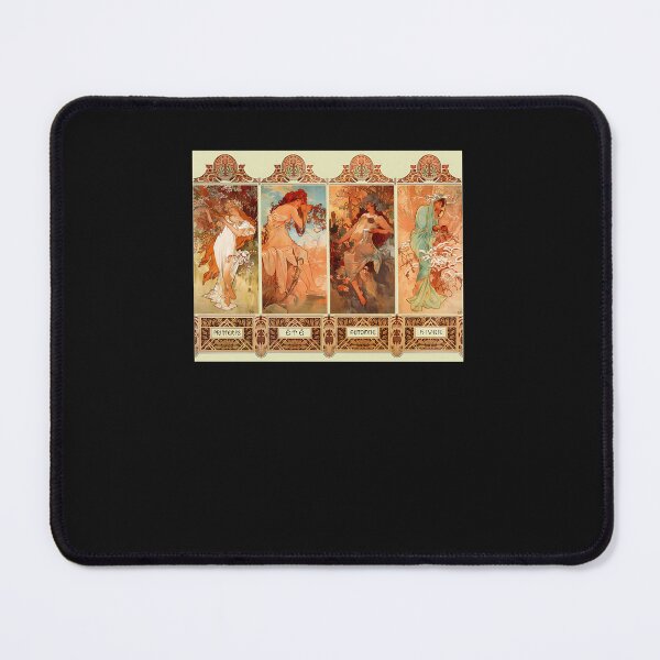 Item preview, Alphonse Mucha Four Seasons Art Nouveau designed and sold by mayorkora.
