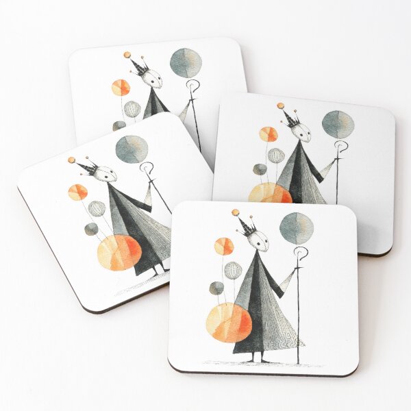 Item preview, Quirky Halloween Characters – Minimal Abstract Spooky Pattern designed and sold by dawnleblanc55.