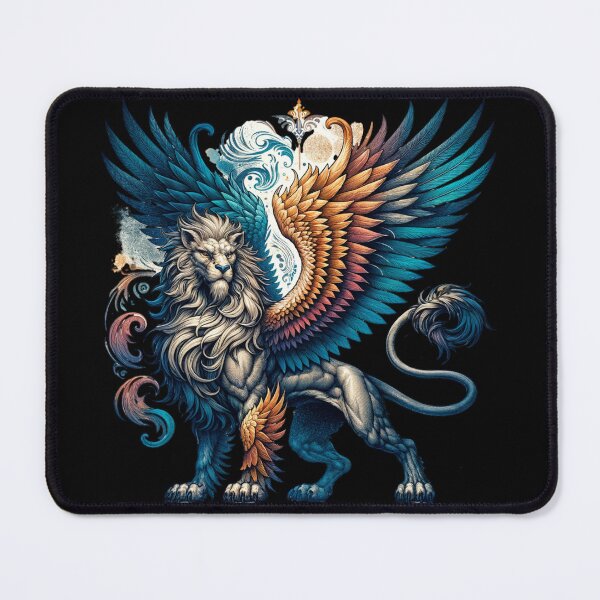 Item preview, Majestic Griffin Mythical Creature – Fantasy Lion Eagle Hybrid Art designed and sold by AnalajiaDesigns.