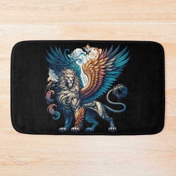 Item preview, Majestic Griffin Mythical Creature – Fantasy Lion Eagle Hybrid Art designed and sold by AnalajiaDesigns.