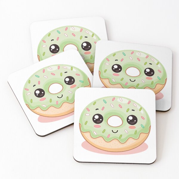 Item preview, Kawaii Matcha Mochi Donut – Cute Pastel Dessert Aesthetic Cartoon designed and sold by Nawastyle.
