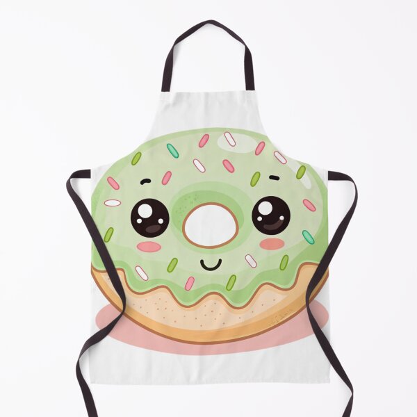 Item preview, Kawaii Matcha Mochi Donut – Cute Pastel Dessert Aesthetic Cartoon designed and sold by Nawastyle.