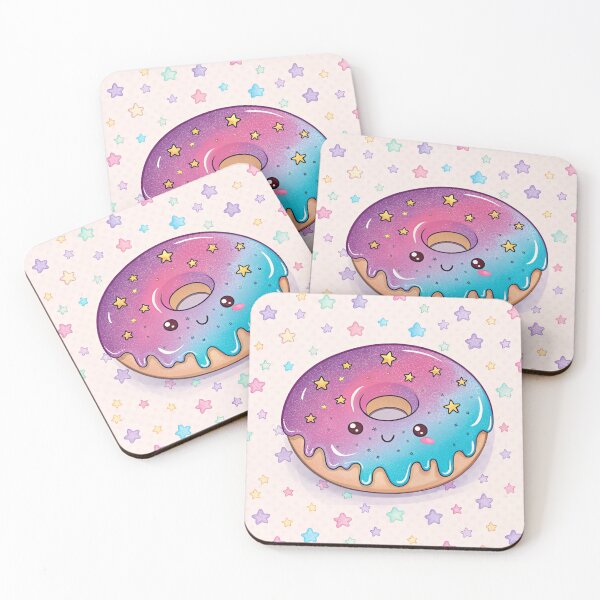 Item preview, Kawaii Galaxy Donut – Cute Cosmic Pastel Aesthetic Dessert Cartoon designed and sold by Nawastyle.