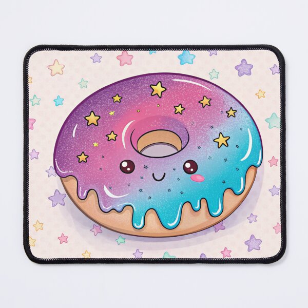 Item preview, Kawaii Galaxy Donut – Cute Cosmic Pastel Aesthetic Dessert Cartoon designed and sold by Nawastyle.