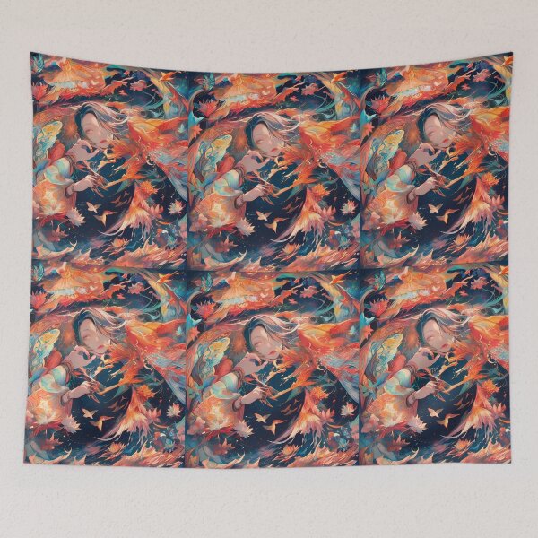 Item preview, Annie Colorful Cosmic Whirlwind Vibrant Emotional Expressions Visual designed and sold by ART ATTACK ZONE.