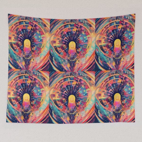 Item preview, God Colorful Cosmic Whirlwind Vibrant Emotional Expressions Visual designed and sold by ART ATTACK ZONE.