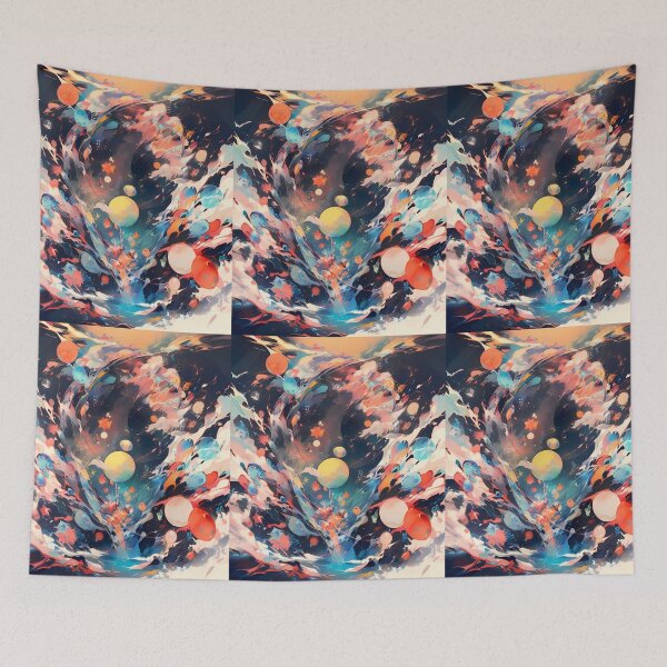 Item preview, Planets Colorful Cosmic Whirlwind Vibrant Emotional Expressions Visual designed and sold by ART ATTACK ZONE.