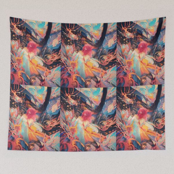 Item preview, Lines Colorful Cosmic Whirlwind Vibrant Emotional Expressions Visual designed and sold by ART ATTACK ZONE.