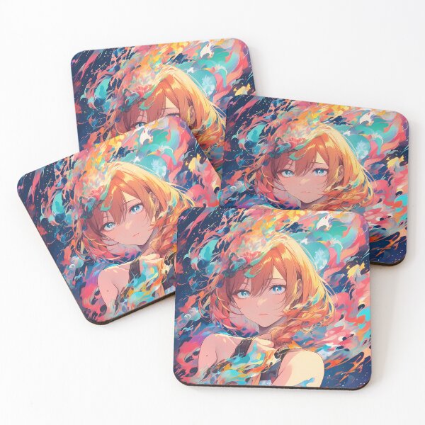 Item preview, Anime Girl Cosmic Whirlwind Vibrant Emotional Expressions Visual designed and sold by ART ATTACK ZONE.