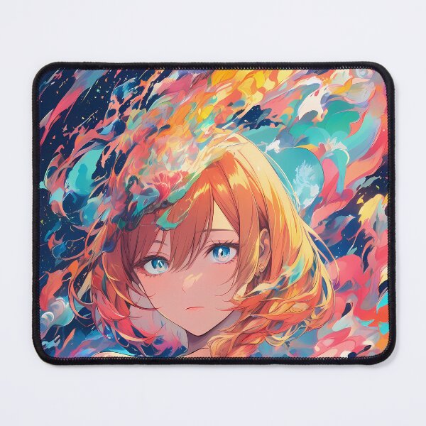 Item preview, Anime Girl Cosmic Whirlwind Vibrant Emotional Expressions Visual designed and sold by ART ATTACK ZONE.