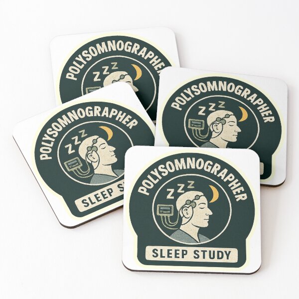 Item preview, Polysomnographer, Sleep Study Sticker Design designed and sold by TeeCraftTeeCo.