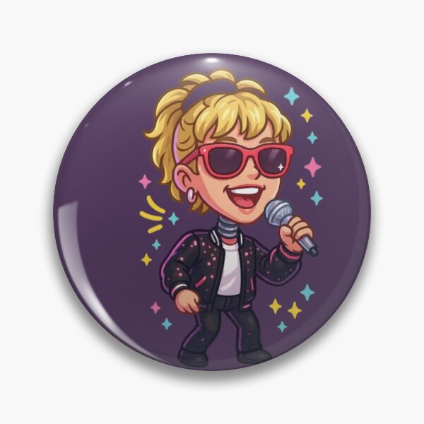 Artikelvorschau, Debbie Gibson Wackelkopf-Aufkleber, gestanzt entworfen und verkauft von CleverCulture.