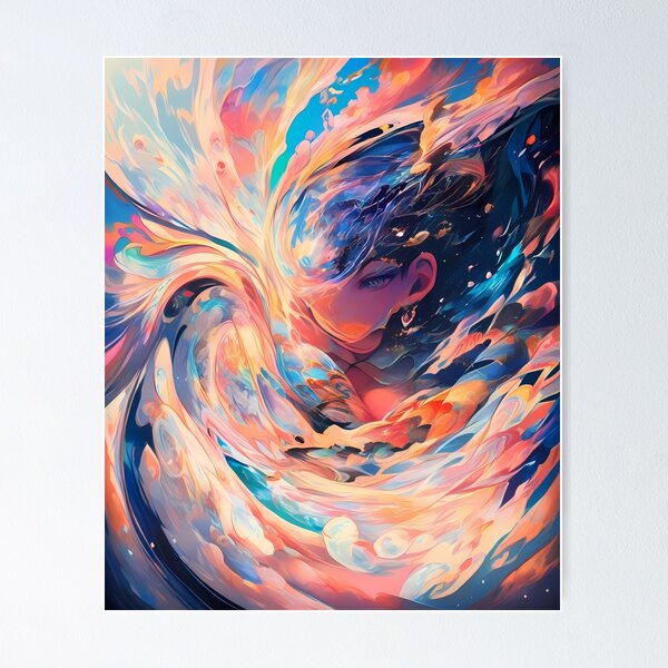 Item preview, One Colorful Cosmic Whirlwind Vibrant Emotional Expressions Visual designed and sold by ART ATTACK ZONE.