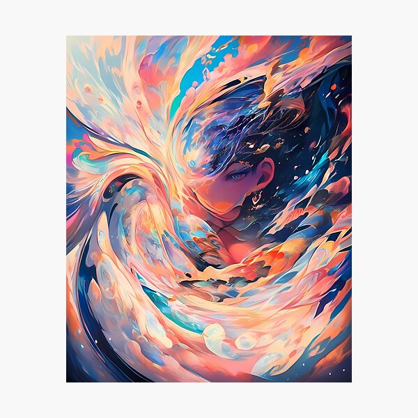 Item preview, One Colorful Cosmic Whirlwind Vibrant Emotional Expressions Visual designed and sold by ART ATTACK ZONE.