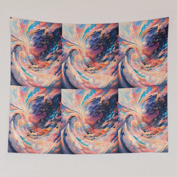 Item preview, One Colorful Cosmic Whirlwind Vibrant Emotional Expressions Visual designed and sold by ART ATTACK ZONE.