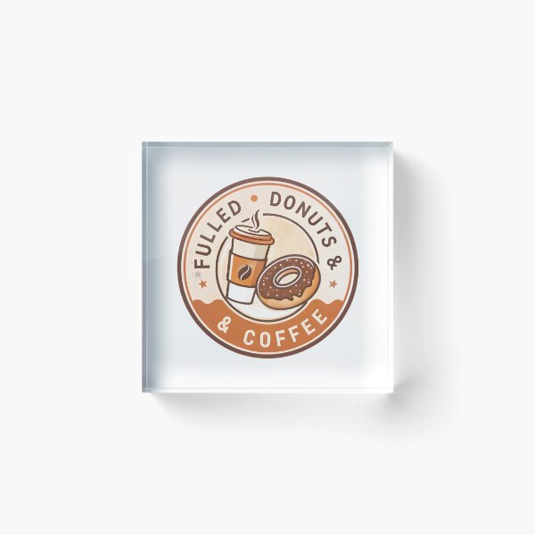 Item preview, Retro Coffee and Donuts Badge – Vintage Aesthetic Café Logo Design designed and sold by Nawastyle.