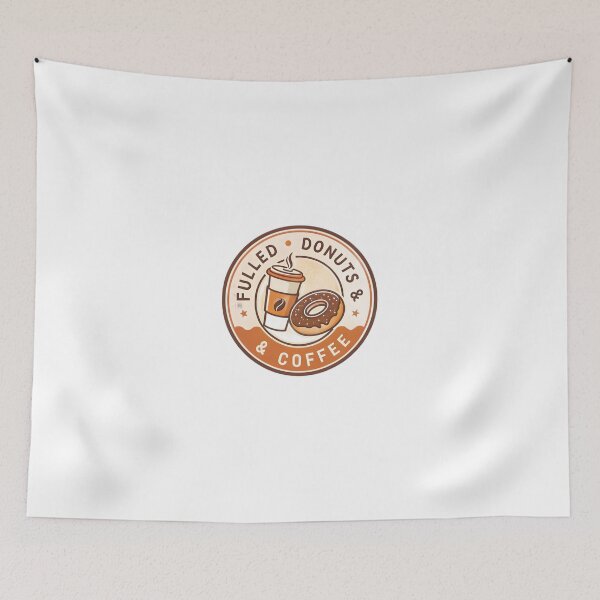 Item preview, Retro Coffee and Donuts Badge – Vintage Aesthetic Café Logo Design designed and sold by Nawastyle.