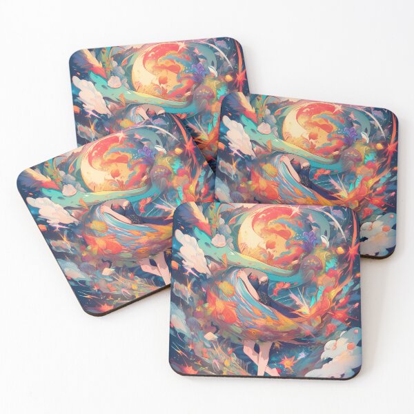 Item preview, 4 Colorful Cosmic Whirlwind Vibrant Emotional Expressions Visual designed and sold by ART ATTACK ZONE.