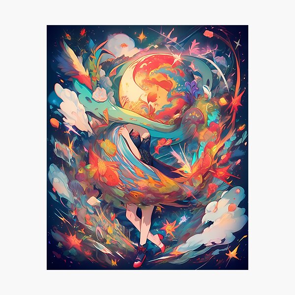Item preview, 4 Colorful Cosmic Whirlwind Vibrant Emotional Expressions Visual designed and sold by ART ATTACK ZONE.