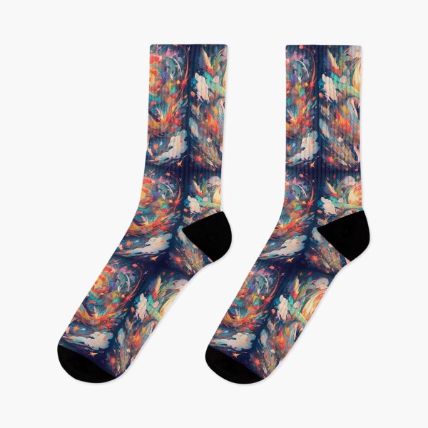 Item preview, 4 Colorful Cosmic Whirlwind Vibrant Emotional Expressions Visual designed and sold by ART ATTACK ZONE.