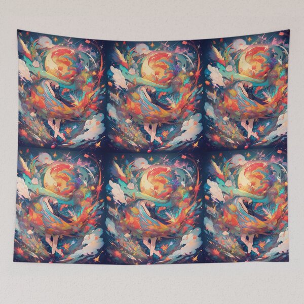 Item preview, 4 Colorful Cosmic Whirlwind Vibrant Emotional Expressions Visual designed and sold by ART ATTACK ZONE.