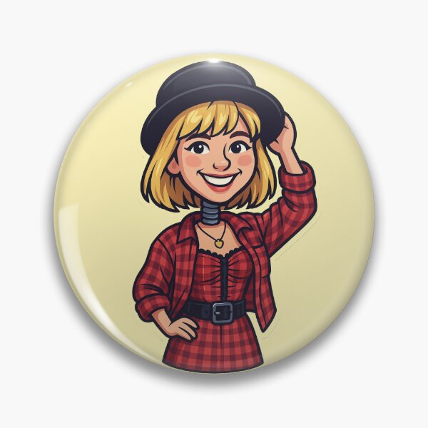 Artikelvorschau, Debbie Gibson Wackelkopf-Aufkleber, gestanzt entworfen und verkauft von CleverCulture.